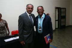 Aasif-Karim-and-Abdul-Sidi-pose-for-a-photo-before-the-opening-ceremony