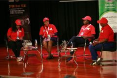 Kerubo-Momanyi-Sylvia-Kamau-Ocholla-Cynthia-Mumbo-and-moderator-Florence-Nduta-during-their-panel-discussion-on-women-in-sports