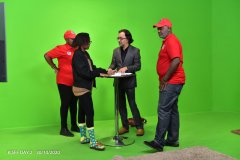 Mr Feisal Malik, Mr Chris Kamau, Ms Florence Nduta and Ms Miriam Kadzitu in a briefing session ahead of the the return of the safari rally to the WRC and the impacts it will have to Kenyan motorsports