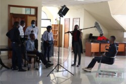 Mitch Mutahi the Director of the Documentary Angels on two wheels from Kenya School of film is interviewed