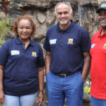 KISFF, 6TH EDITION-2023, Chief Juror, Madam Florence Nduta, Chairman and Festival Director, Mr. Aasif Karim as well as PR & Communication Liaison, Mr. Chris Kamau awaiting the arrival of The Indian High Commissioner to Kenya, Madam Namgya. C. Khampa. outside The Studio Facility.