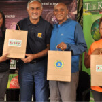 Panel Moderator, Madam Njoki Muhoho, Chairman and Festival Director, Mr. Aasif Karim, Panelist, Mr. Joseph Mbugua and Panelist, Madam Catherine Nyambura with KISFF, 6TH EDITION " GOODIES " Courtesy of Safinaz Foundation, after Panel Session on Time to Take a Hike: Walking The Talk.