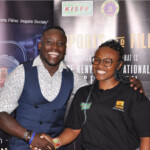 KISFF, 6TH EDITION-2023 Brand Ambassador...Amb. Ferdinand Omanyala, OGW and DIGI COMMS+ LEAD, Madam Wacera Githua.