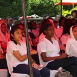 Participants during a session of students from schools in Mombasa during the KISFF 2024 day 2.