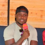 KISFF Brand Ambassador Ferdinand Omanyala makes a point during one of the sessions.